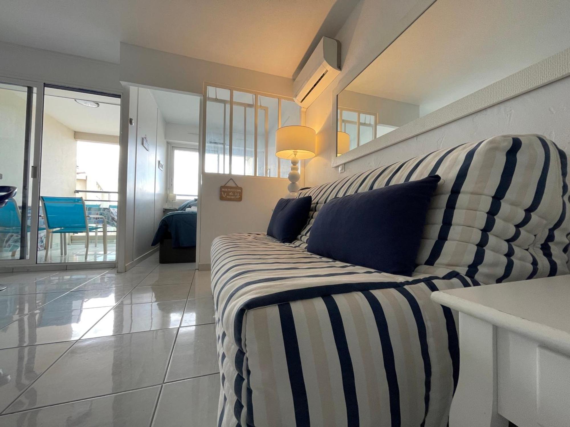 T2 Vue Mer Canet Plage - Le Petit Paradis Extérieur photo